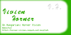 vivien horner business card